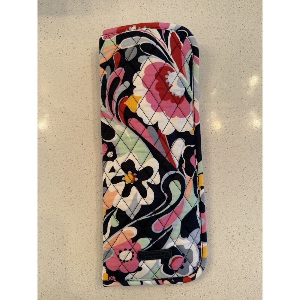 Vera Bradley Styling Iron Cover Curling Flat Iron Travel Case Floral Quilted